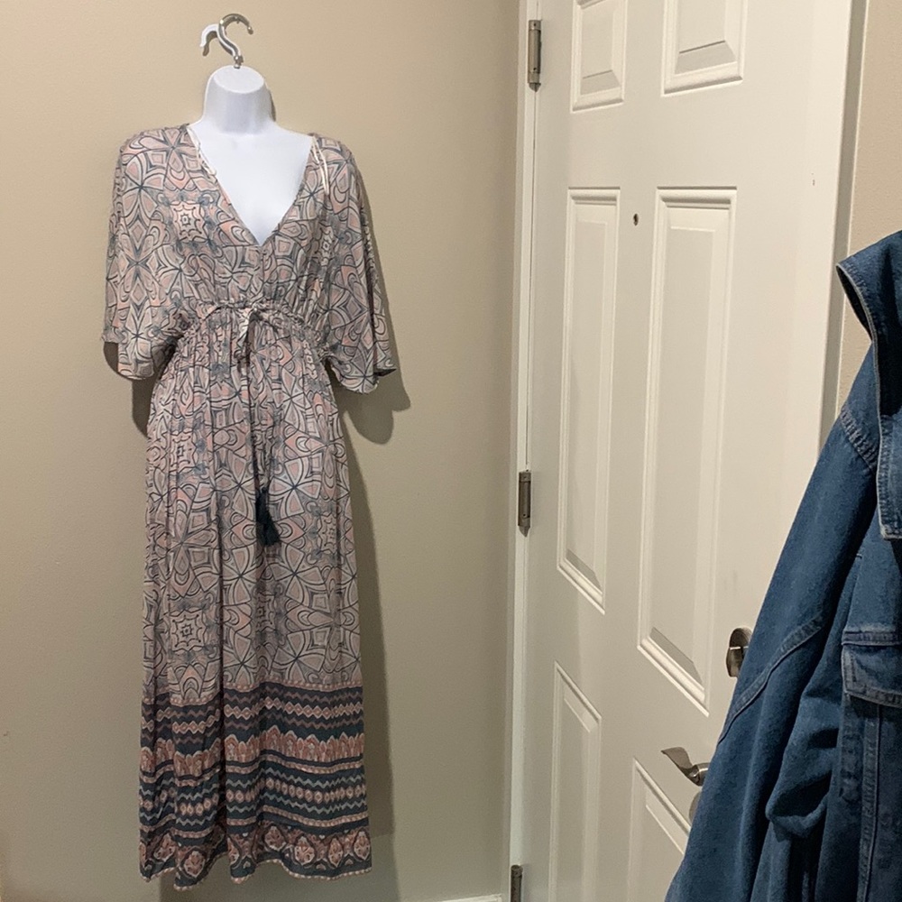 Cute multicolored maxi dress from World market, size L/XL.